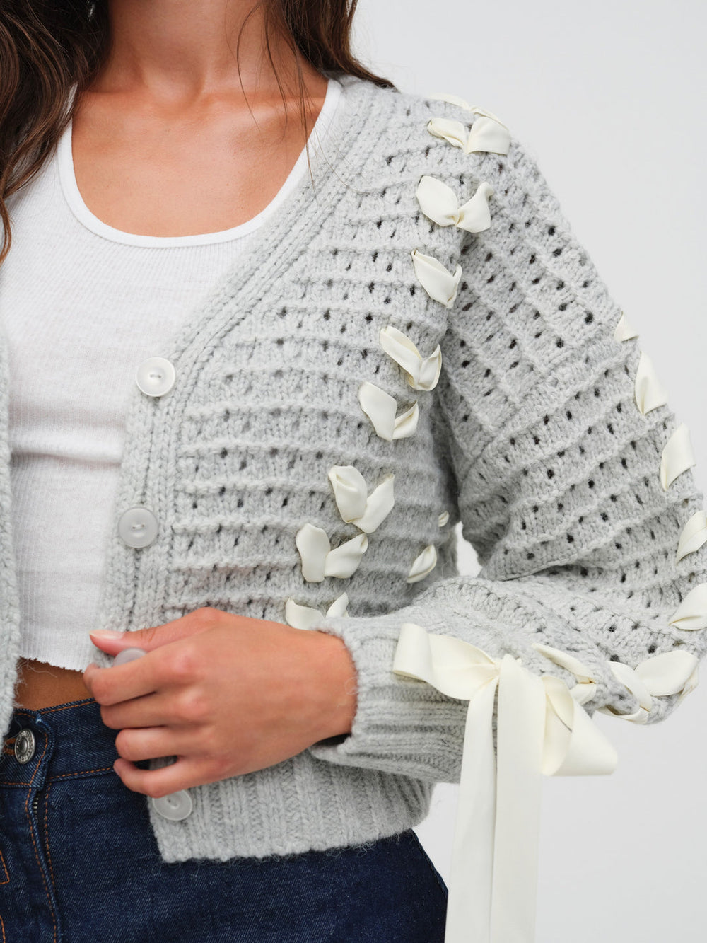 Laurel Oversized Cardigan — Grey