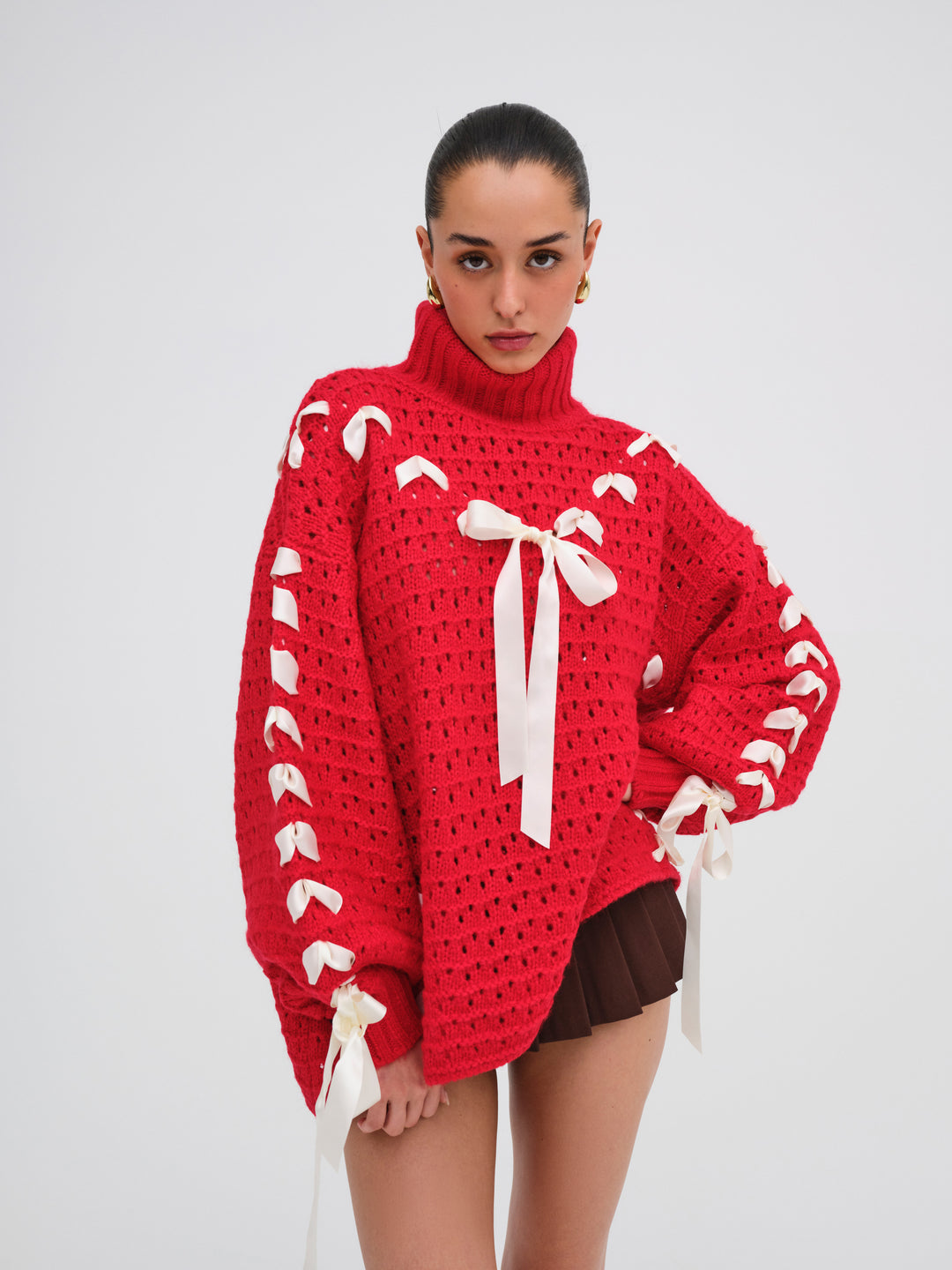 Liberty Oversized Sweater — Red