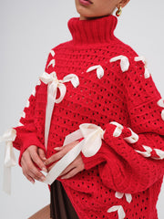 Liberty Oversized Sweater — Red