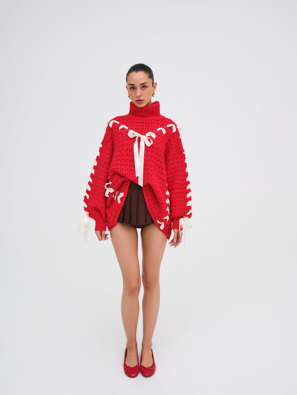 Liberty Oversized Sweater — Red