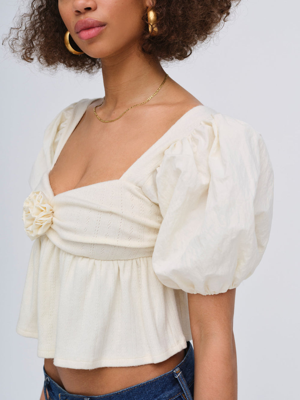 Valencia Top — Cream