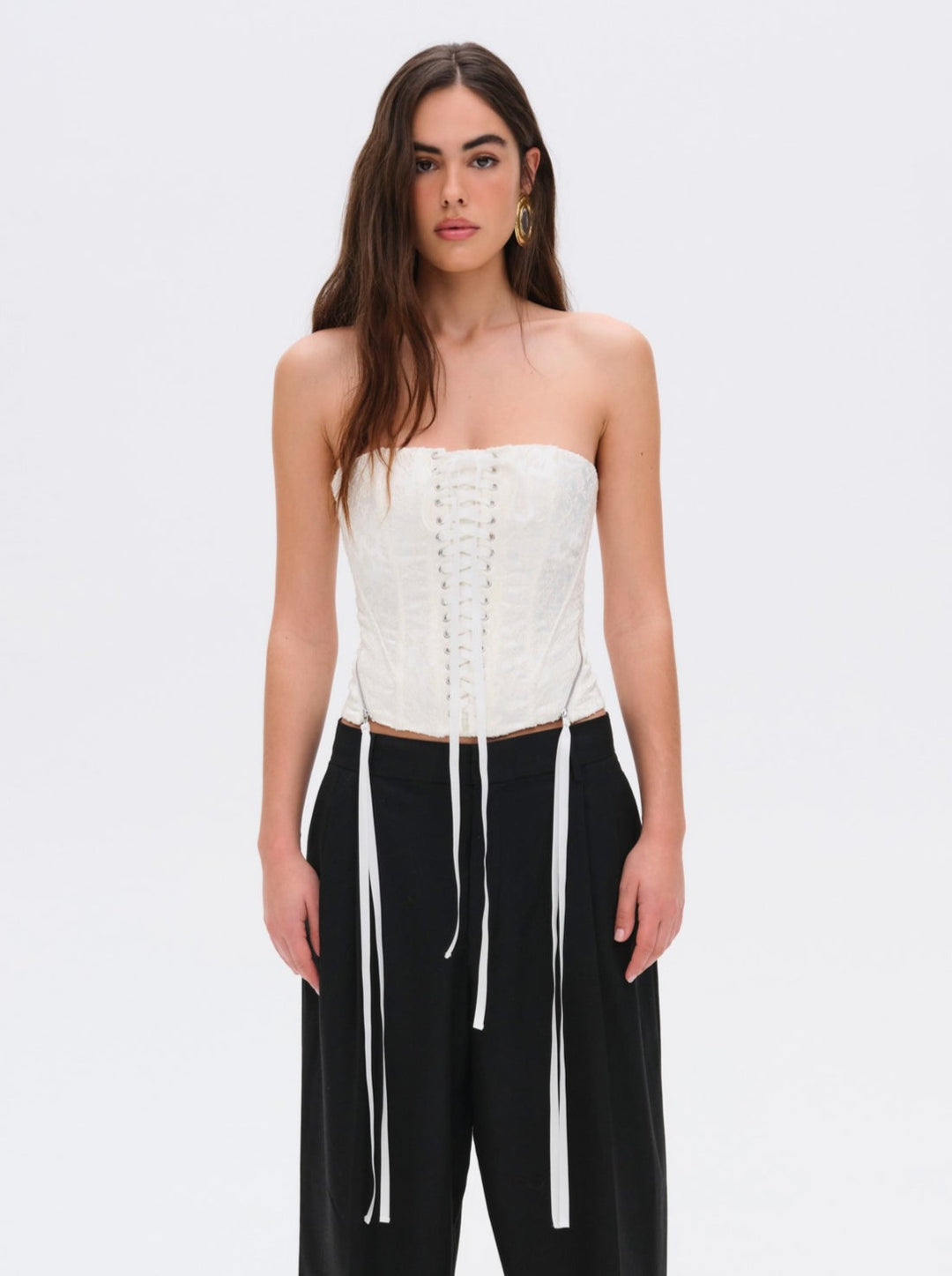 Lilibet Corset Top — White