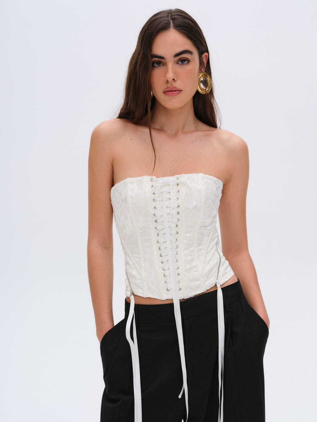 Lilibet Corset Top — White