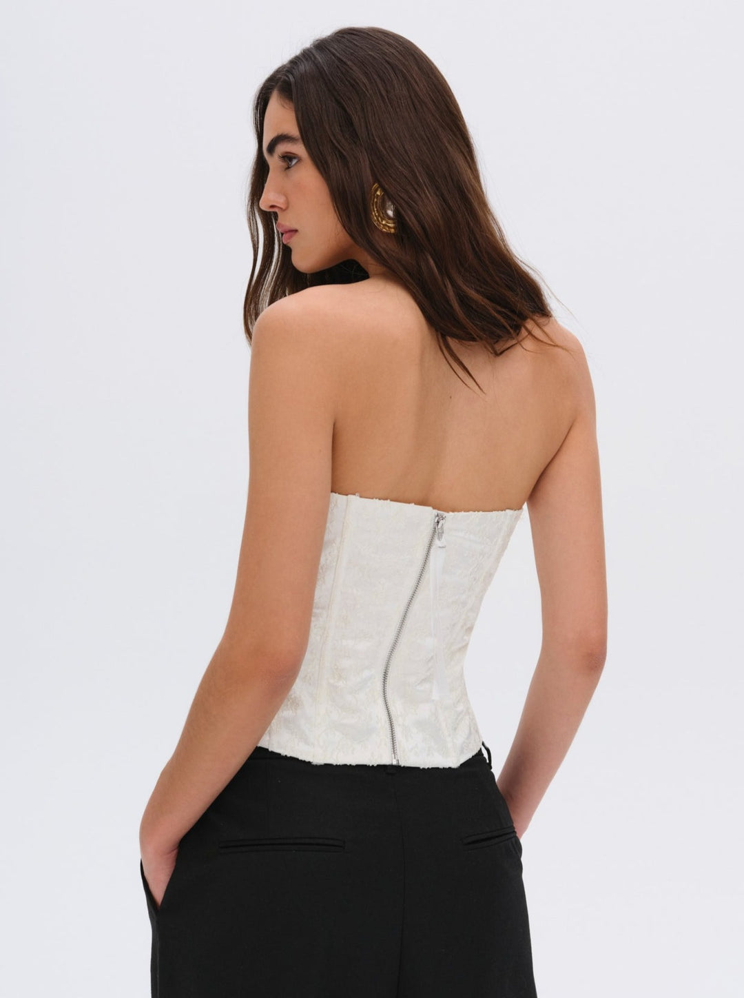 Lilibet Corset Top — White