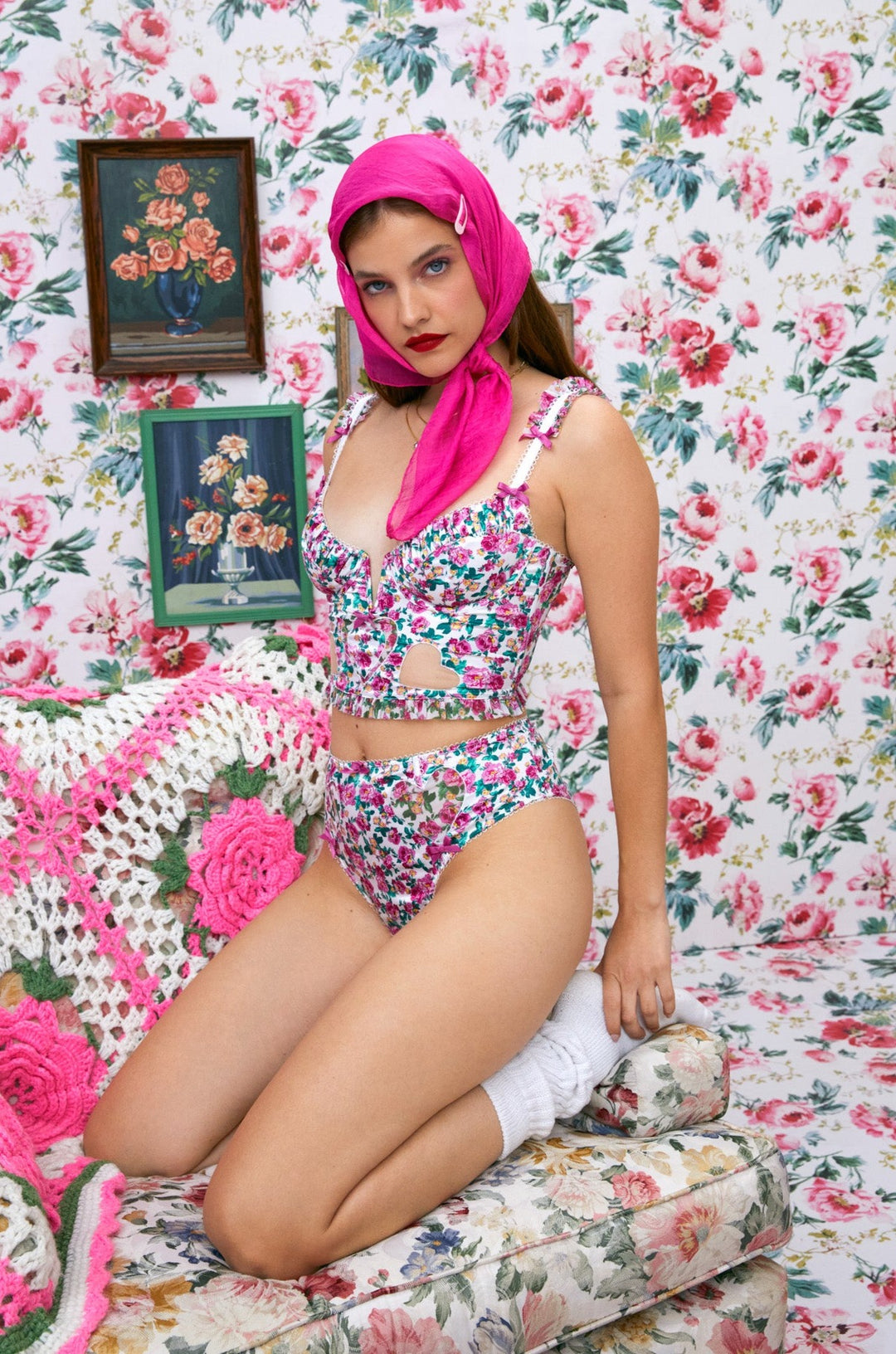 Heart Bloom Bustier — Pink