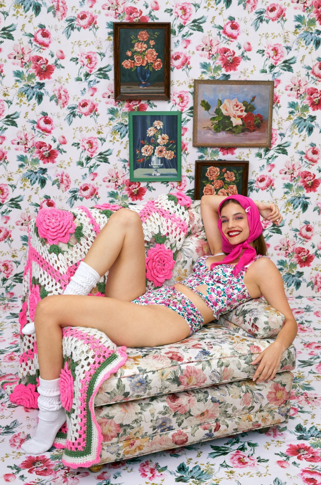 Heart Bloom Bustier — Pink