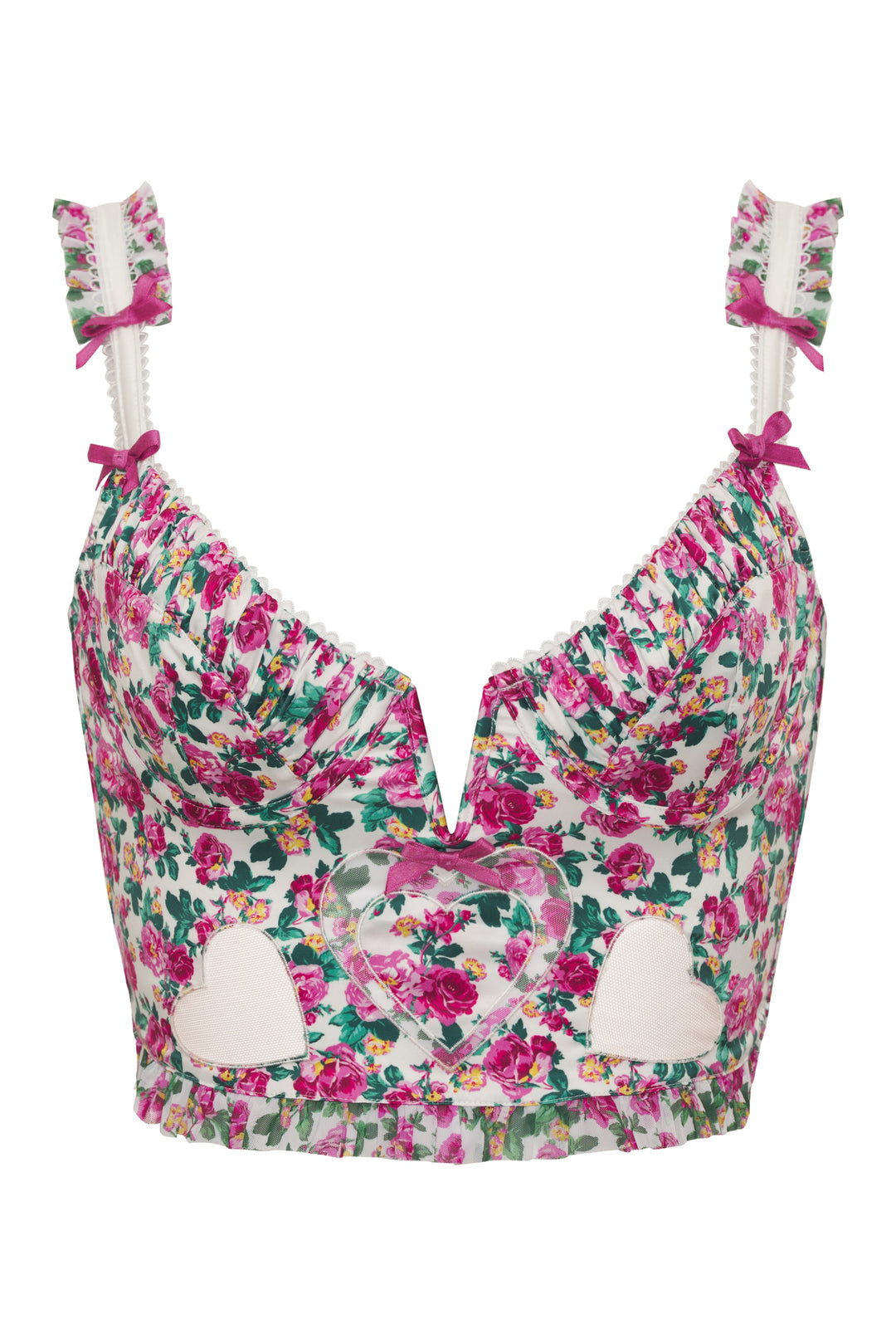 Heart Bloom Bustier — Pink