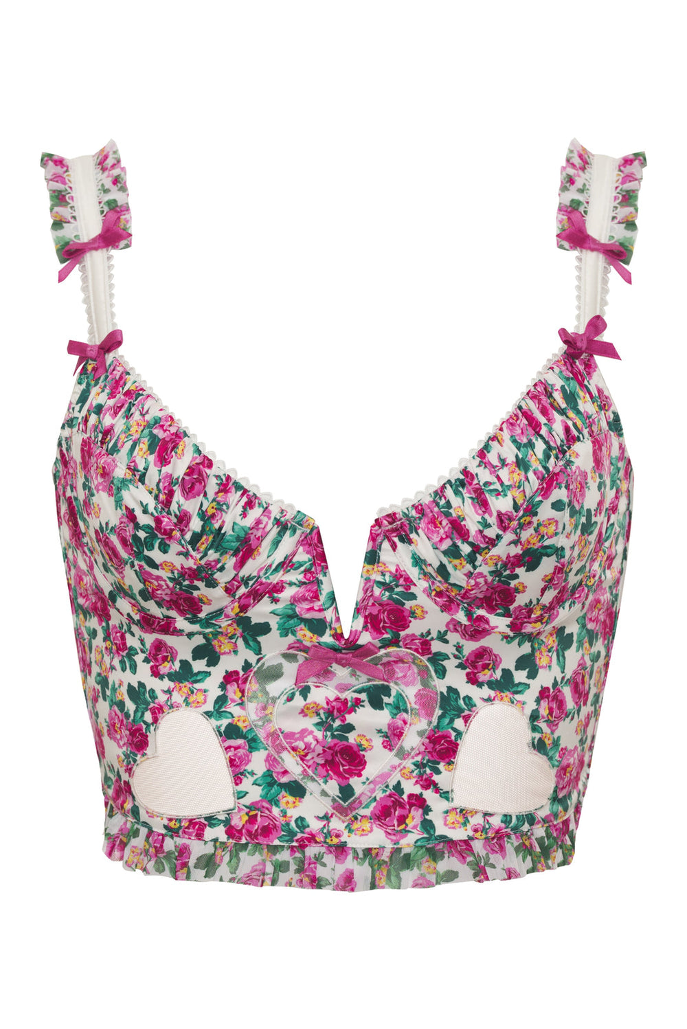 Heart Bloom Bustier — Pink
