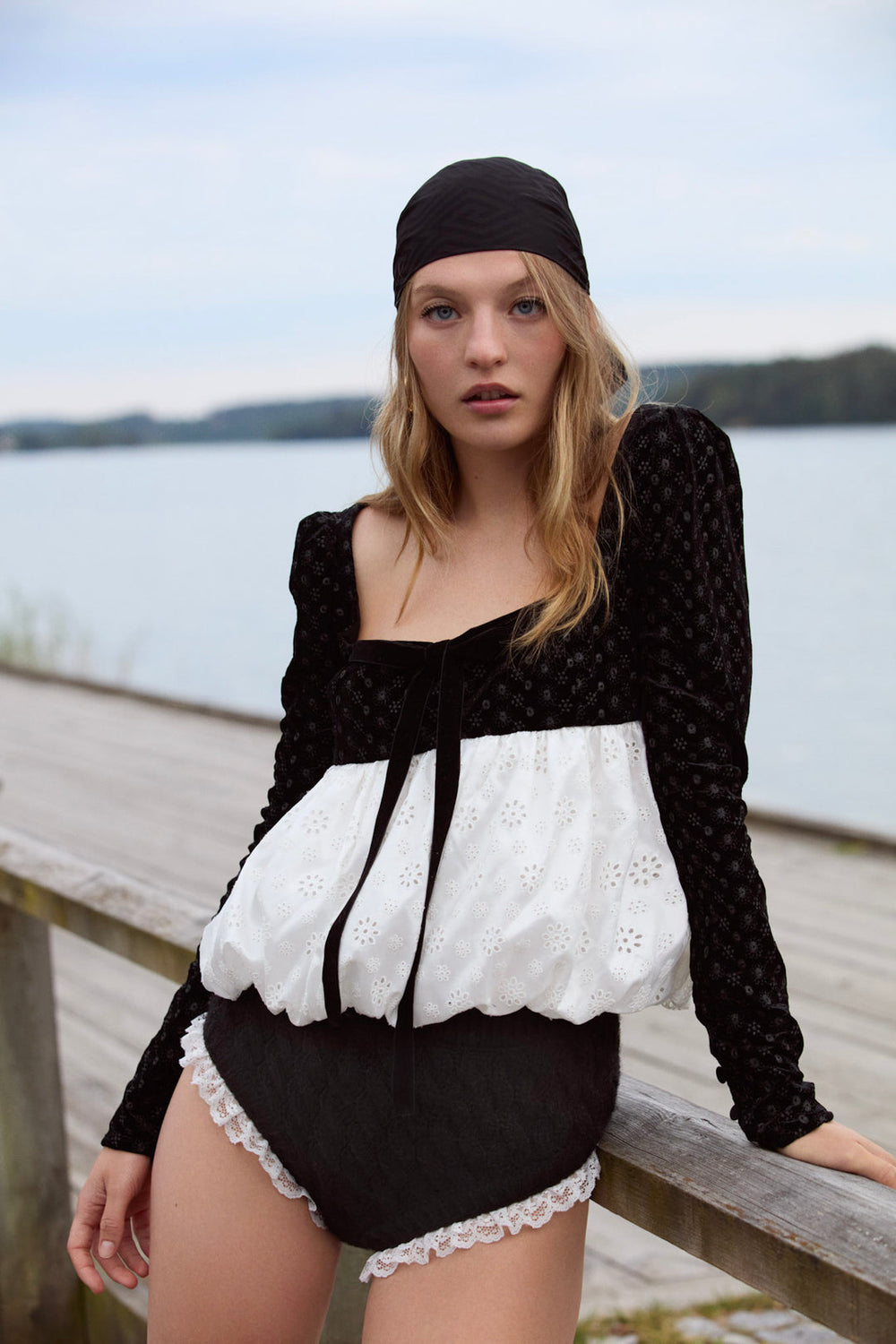 Elisa Bubble Top — White