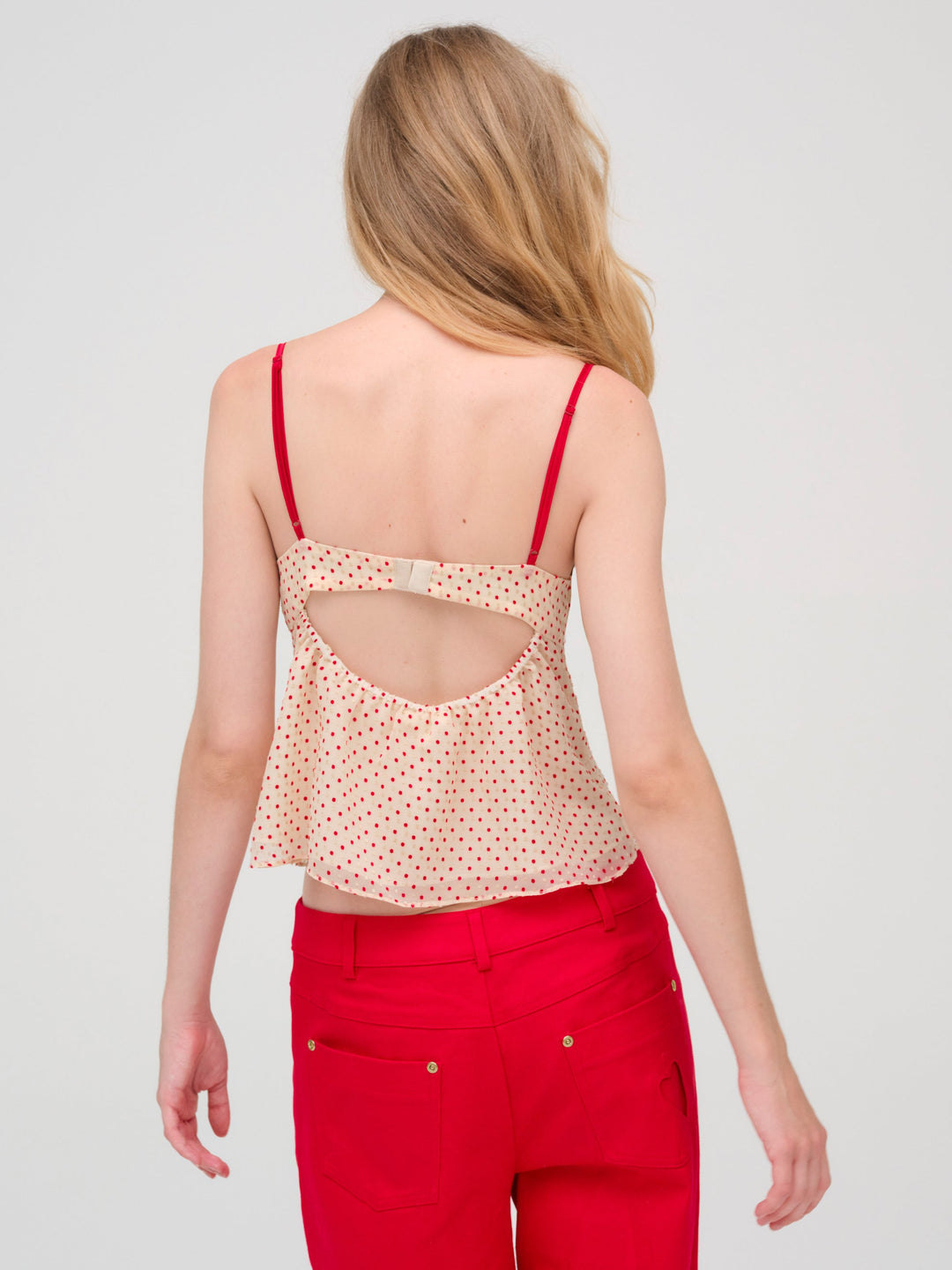 Love Dot Camisole Top — Cream