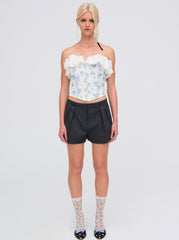 Evelyn Corset Top — Blue