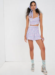 Lou Crop Top — Purple