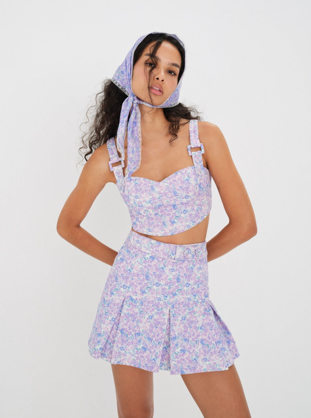 Lou Crop Top — Purple