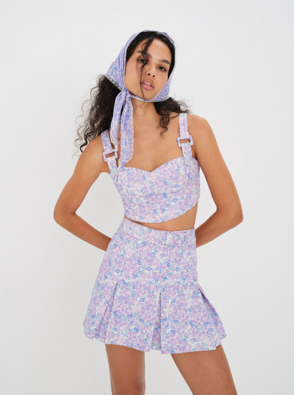 Lou Crop Top — Purple