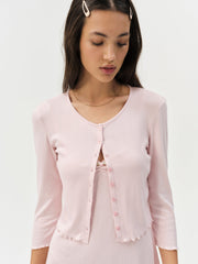 Elliana Cardigan — Dusty Pink