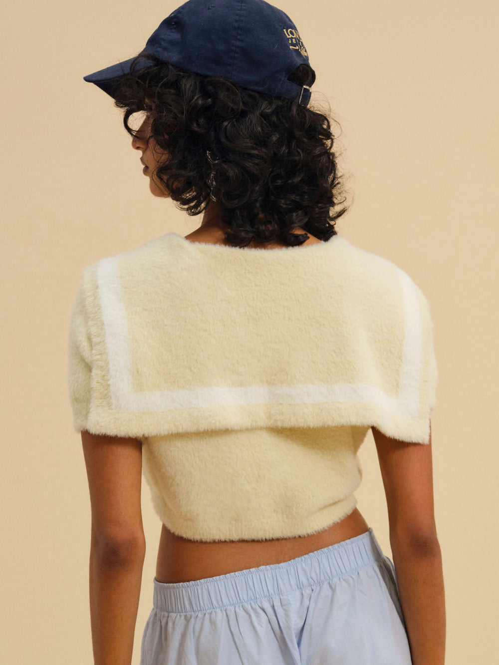 Kimmy Sailor Sweater Top — Yellow