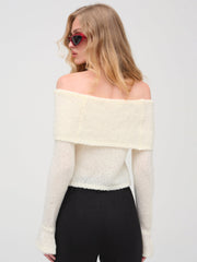 Aspen Knit Top — Cream