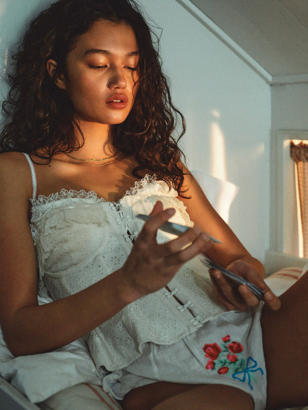 Tea Time Corset Top — Cream