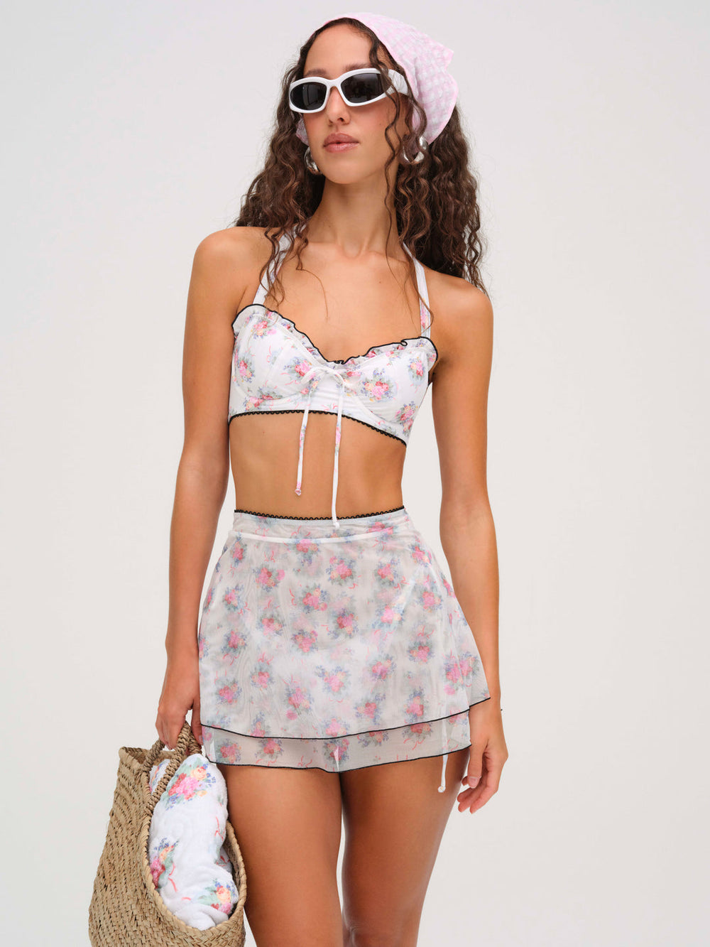 Cordelia Mesh Skirt — White