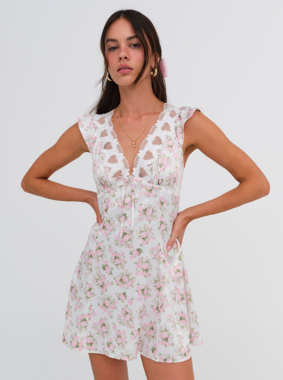 Naima Slip Dress — Pink