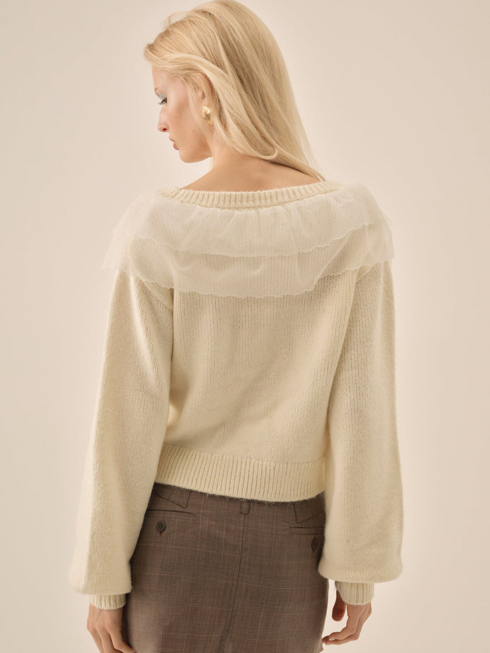 Aster Knit Cardigan — Cream