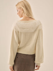 Aster Knit Cardigan — Cream