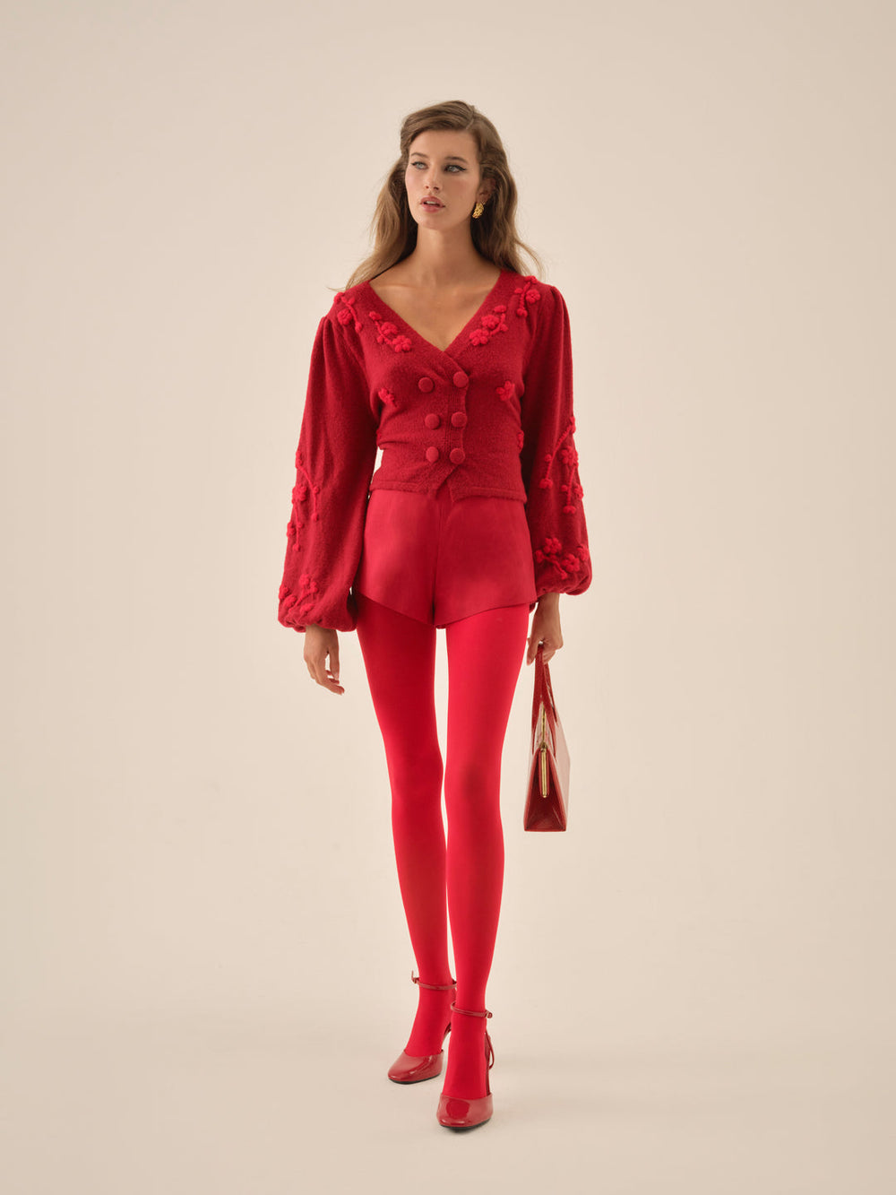 Adalyn Cardigan — Red