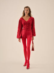 Adalyn Cardigan — Red