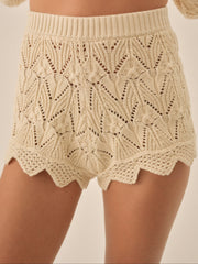 Lelia Knit Short — Cream