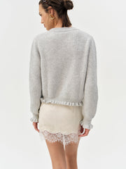 Mia Soft Knit Cardigan — Grey