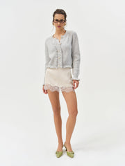 Mia Soft Knit Cardigan — Grey