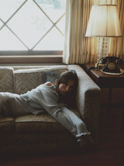 Mia Soft Knit Cardigan — Grey