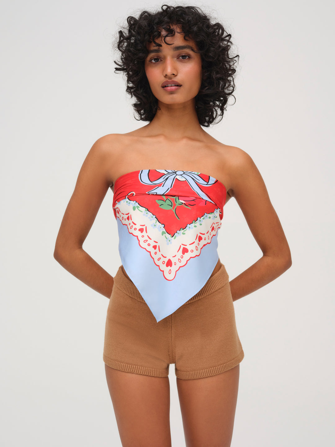 Ellie Knit Short — CAMEL