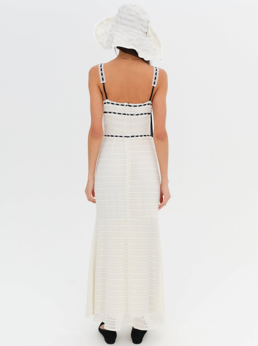 Mayfair Crochet Maxi Dress — White