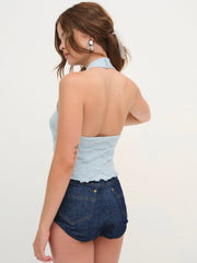 Coco Knit Tank — Baby Blue