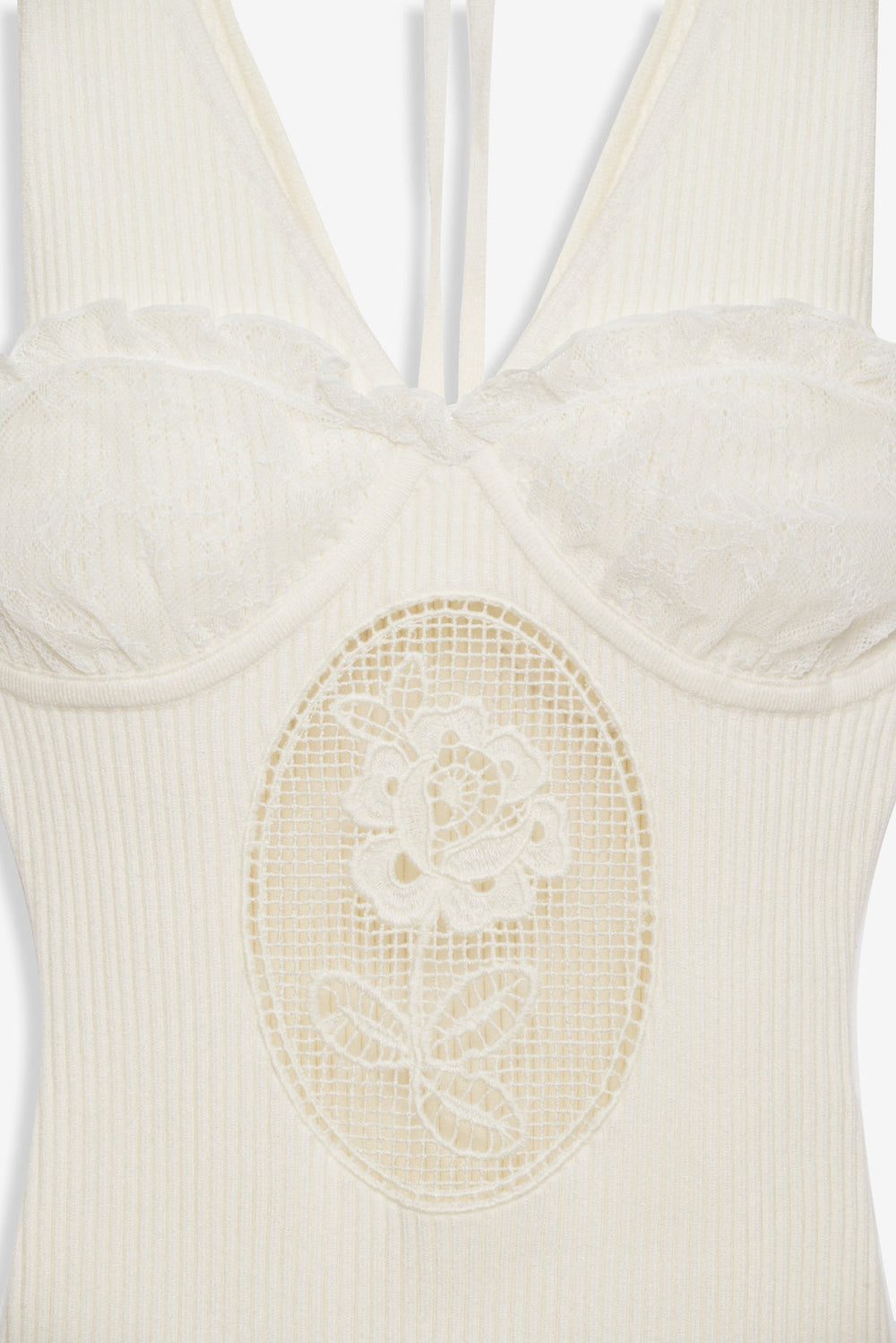 Lyon Knit Mini Dress — White