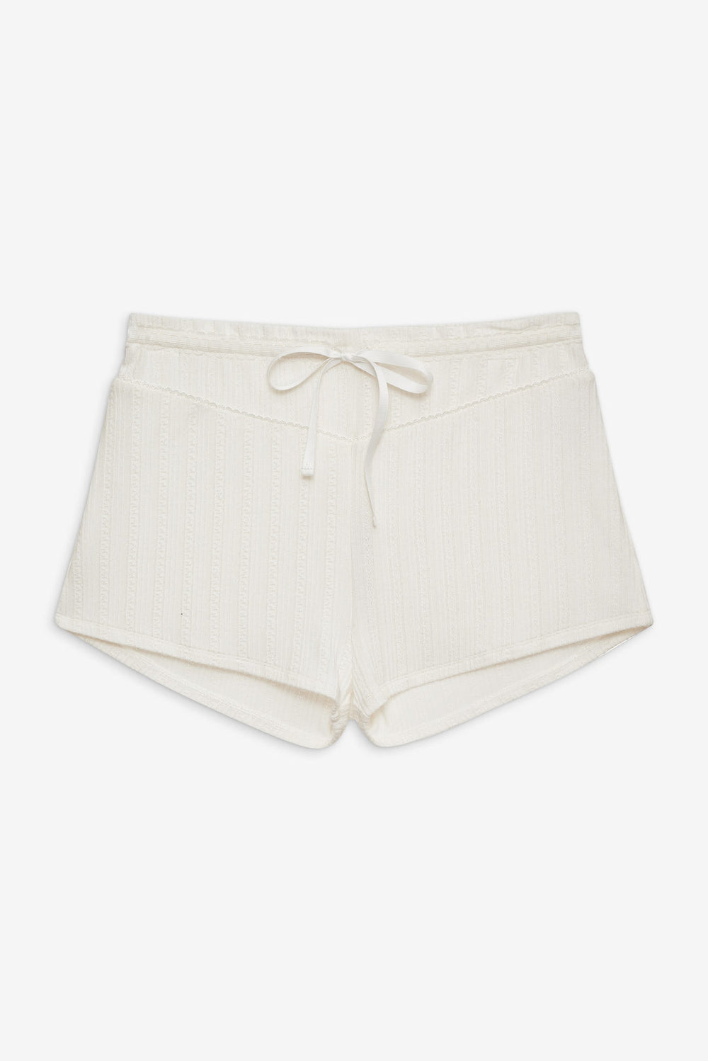 Allison Pointelle Short — White