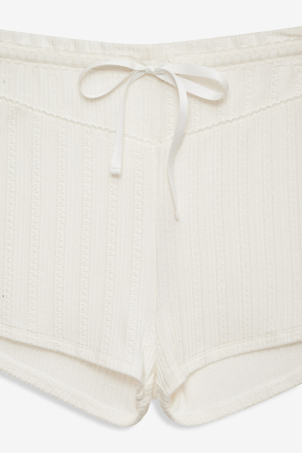 Allison Pointelle Short — White