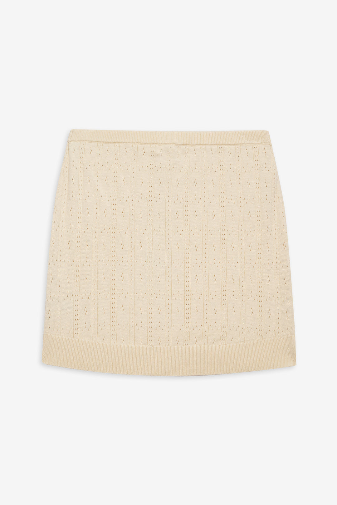 Daniela Knit Mini Skirt — Cream