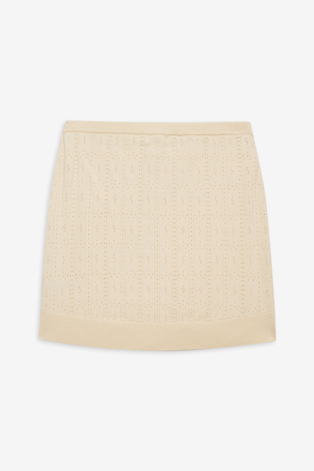 Daniela Knit Mini Skirt — Cream