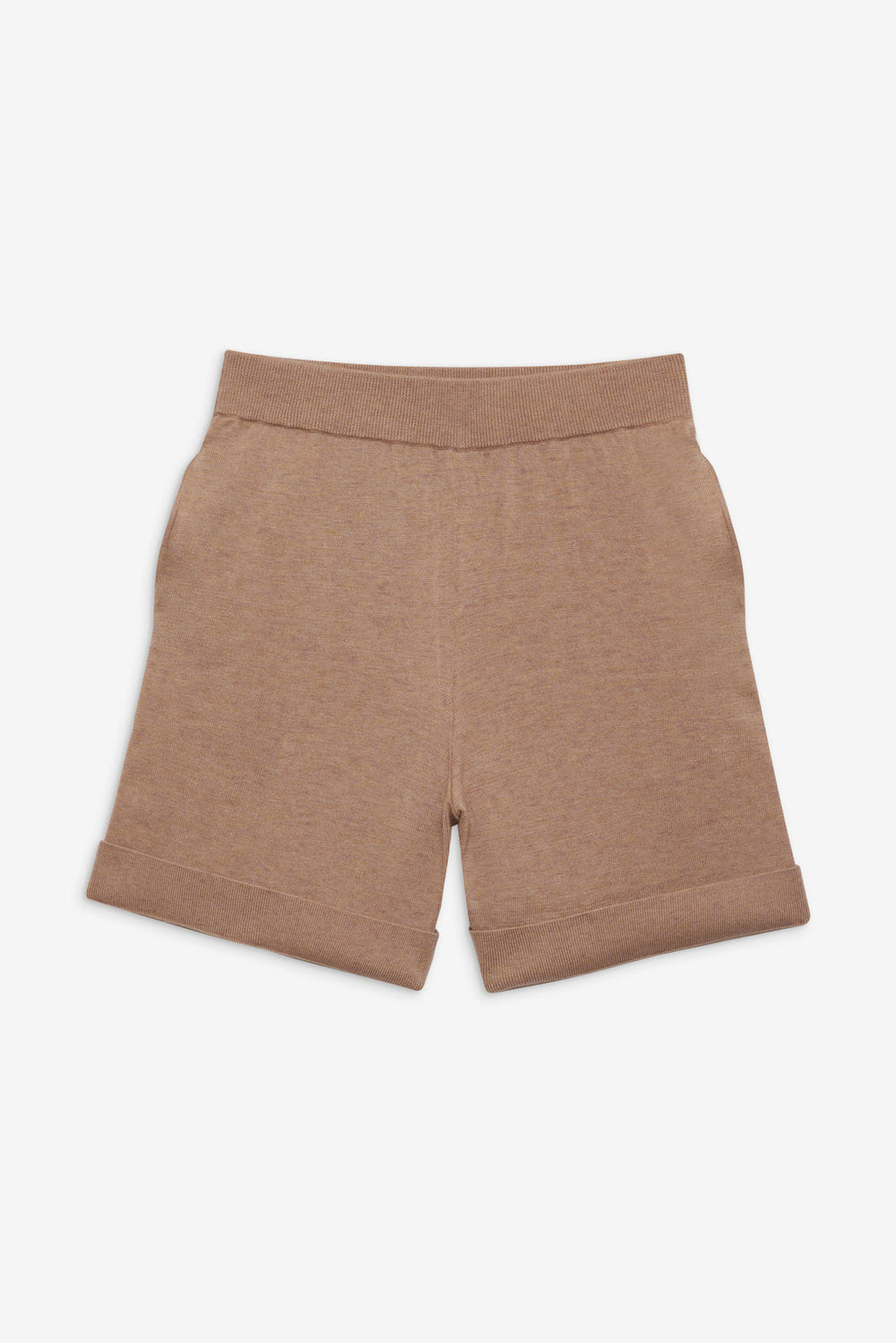 Cassidy Knit Shorts — Brown