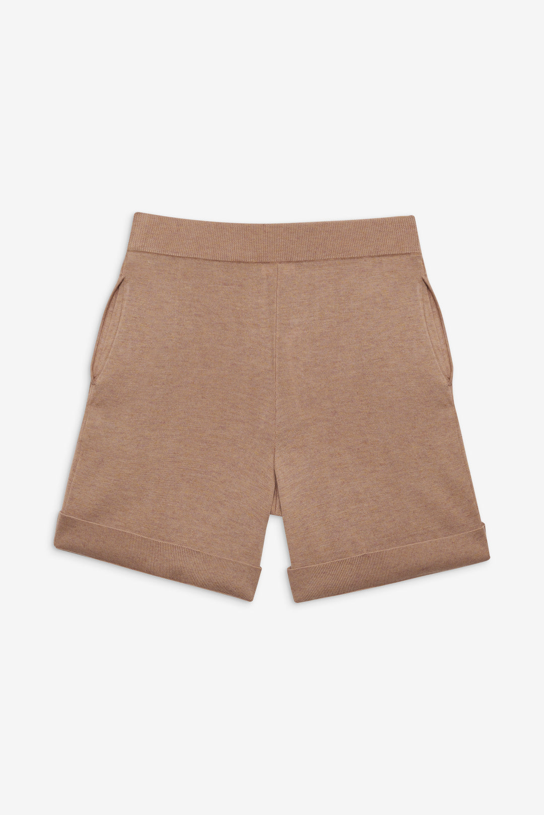 Cassidy Knit Shorts — Brown