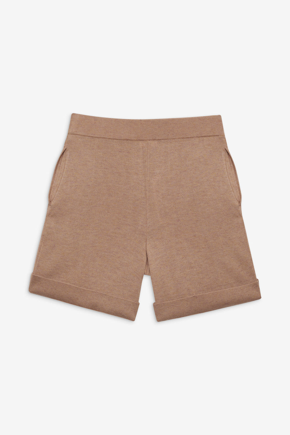 Cassidy Knit Shorts — Brown