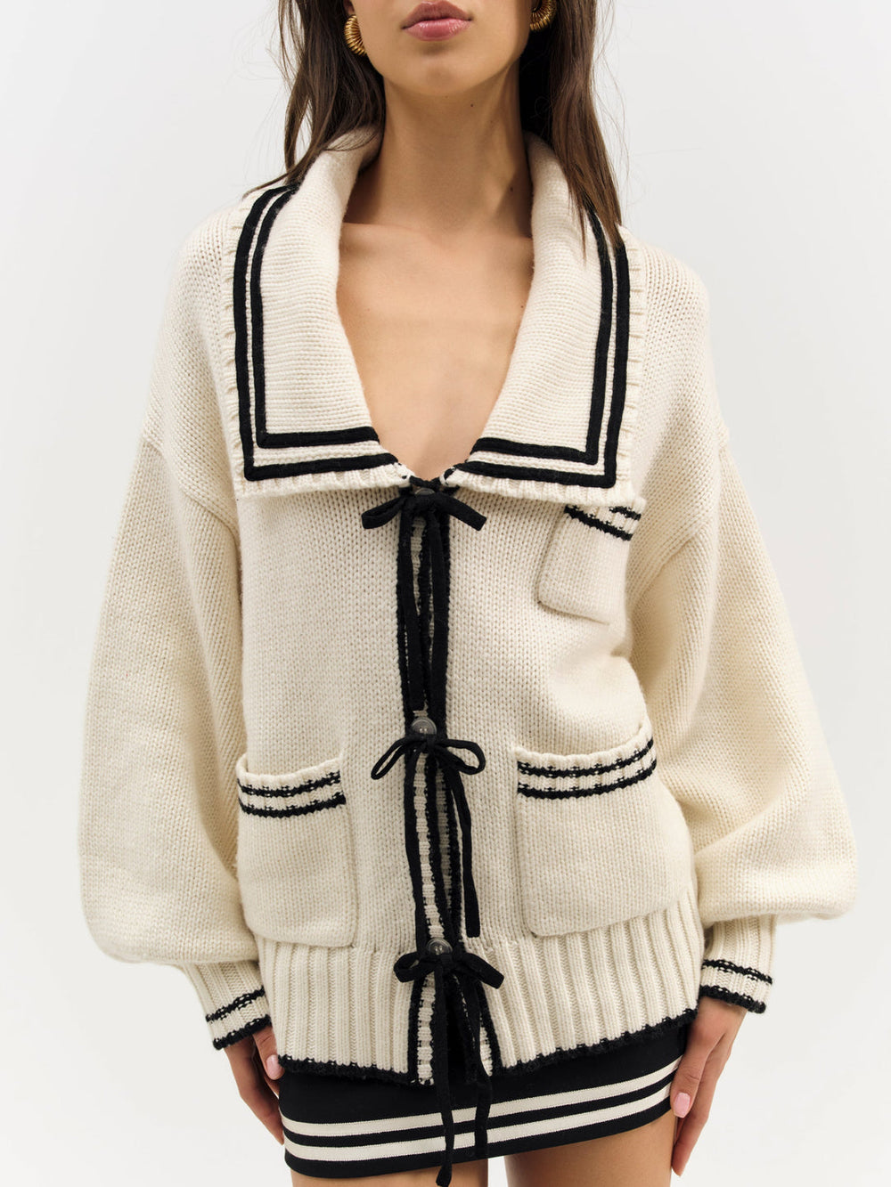 Marina Knit Cardigan — Tan