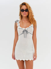 Becka Mini Dress — Cream