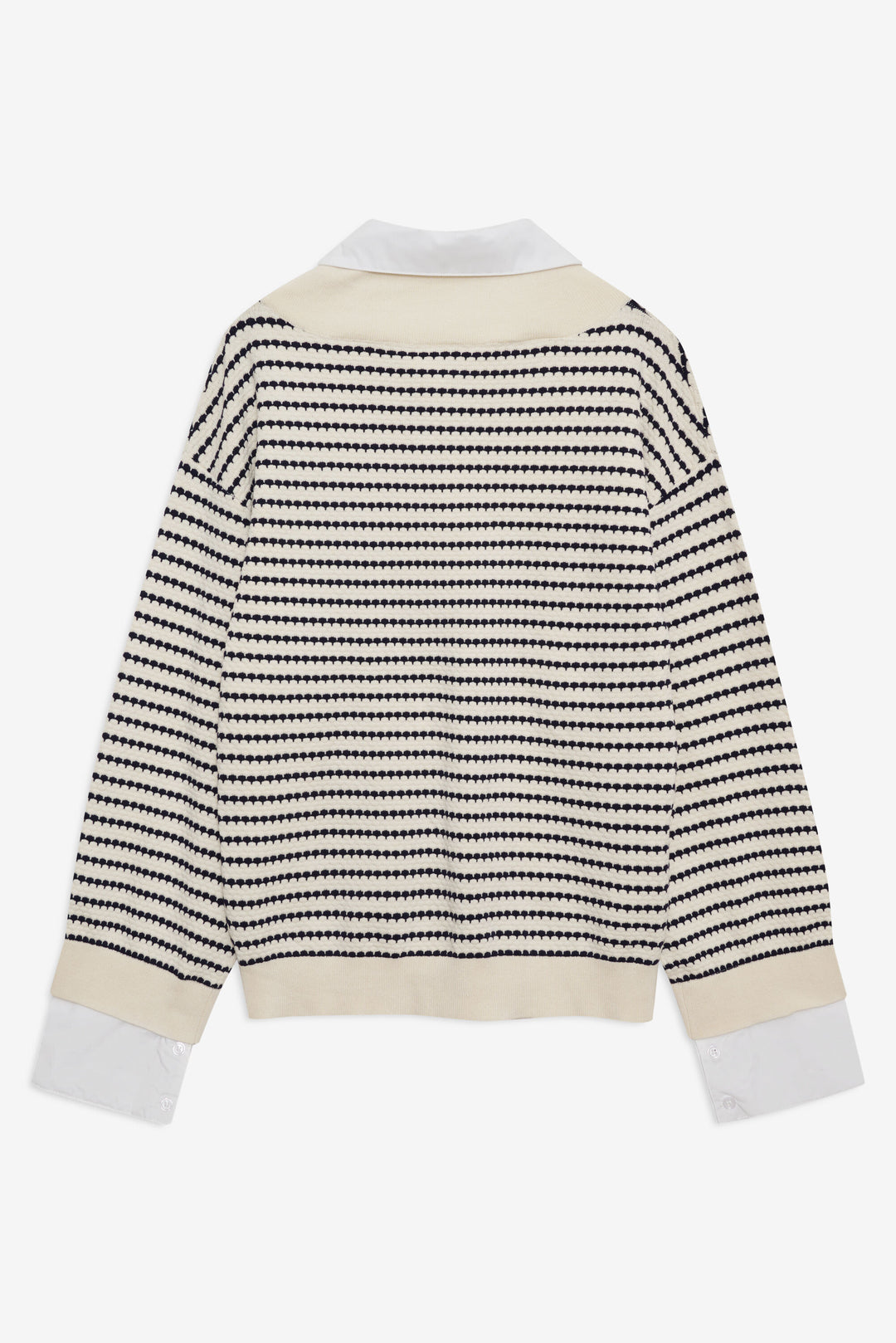Regatta Stripe Knit Sweater — Cream