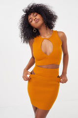 Maggie Mini Skirt — Orange