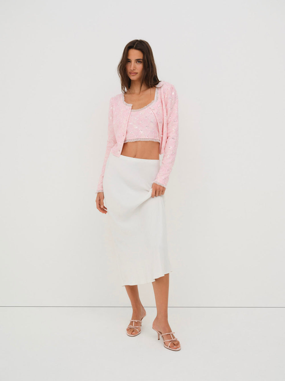 Isabeau Cardigan — Pink