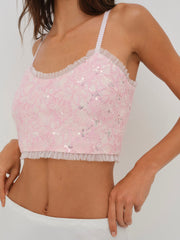 Isabeau Sleep Top — Pink
