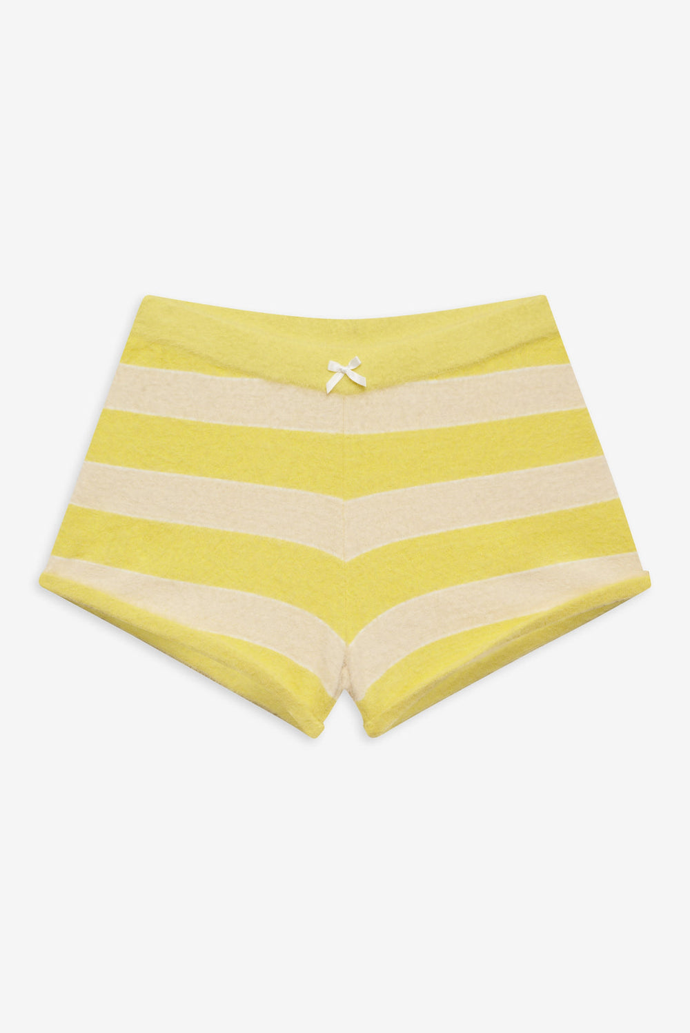 Sleepy Stripe Shorts — Yellow